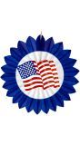 Blauwe Waaier met Amerikaanse Vlag