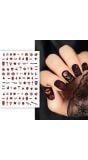 Bloederige nagelstickers halloween