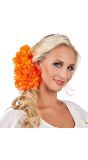 Bloemen Haarclip Dahlia Oranje