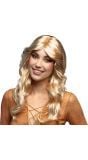 Blonde Dames Pruik met Slag