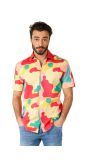 Blouse Coral Camo shirt Heren Opposuits