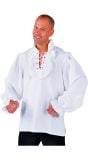Blouse piraat wit mannen