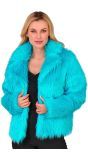Bontjas Carnaval Festival Turquoise Blauw Dames