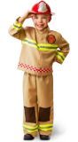 Brandweerpak Beige met Helm Kind