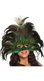 Braziliaans oogmasker pauw veren