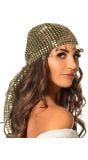 Buikdanseres Gouden Bandana met Muntjes