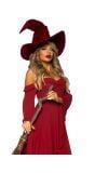 Burgundy Boho Jurk Vrouwen