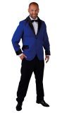 Carnavals colbert donker blauw mannen