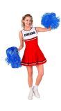 Cheerleader Jurkje Vrouwen Rood Wit