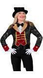 Circus Pailletten Jas Zwart Rood Dames