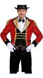 Circus Pailletten Jas Zwart Rood Mannen
