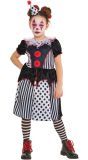Clown Outfit Meisjes Zwart Wit Rood