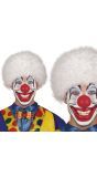 Clownspruik Wit