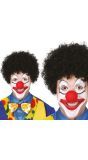 Clownspruik zwart