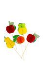 Cocktail prikkers 10 stuks tropisch fruit