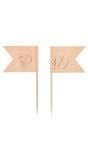 Cocktail prikkers 36 stuks lush blush 60 jaar