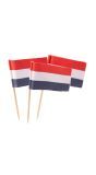 Cocktail Prikkers 50 Stuks Nederlandse Vlag