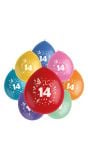 Color pop ballonnen set 14 jaar