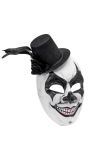 Commedia Dell'arte Masker Wit met Hoed