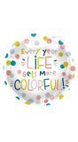 Confetti Colorful life folieballon
