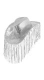 Cowboy Hoed Zilver met Glitters Dames Mannen