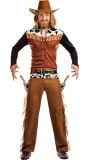 Cowboy kostuum heren koehuid