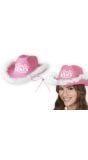 Cowboyhoed Party Girls Roze