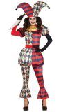 Crazy horror harlekijn outfit dames