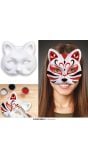 Creatieve Wit Kattenmasker Beschilderbaar