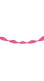 Crepe papier slinger 18 meter neon roze