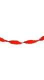 Crepe Papier Slinger 6 Meter Rood