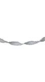 Crepe papier slinger 6 meter zilver