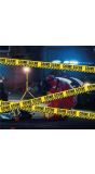 Crime scene tape geel 6 meter halloween