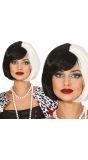 Cruella pruik kort halloween