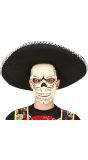 Día de Muertos muzikant skelet masker
