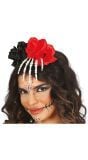 Dag van de Doden Skelet Hand Hoofdband Dames