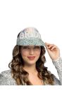 Dames Bride to Be Zonneklep Zilver