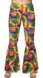 Dames Flarebroek Tie Dye Hippie Look