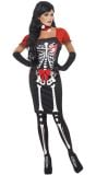 Dames skelet outfit met strik