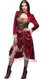 Dames Steampunk Rood Jurk Avonturen