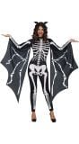 Dames Vleermuis Skelet Outfit
