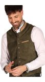 Deluxe Suède Trachten Gilet Oktoberfest Groen Heren