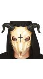 Demonische ram schedel masker halloween