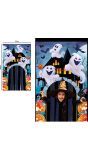 Deurdecorartie met Gordijn Vrolijke Spoken 145 X 240 Cm Halloween