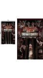 Deurdecoratie met gordijn zombies 145 x 240 cm halloween
