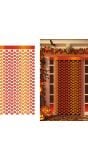 Deurgordijn metallic pompoen 100 x 200 cm halloween