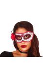 Dia de Los Muertos Oogmasker Wit