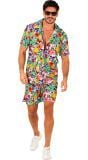 Dia de los muertos skull zomer pak mannen