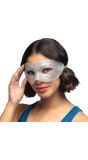 Diamant Oogmasker Zilver