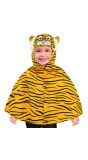 DierenPoncho Cape Tijger met Capuchon Kind 98 cm